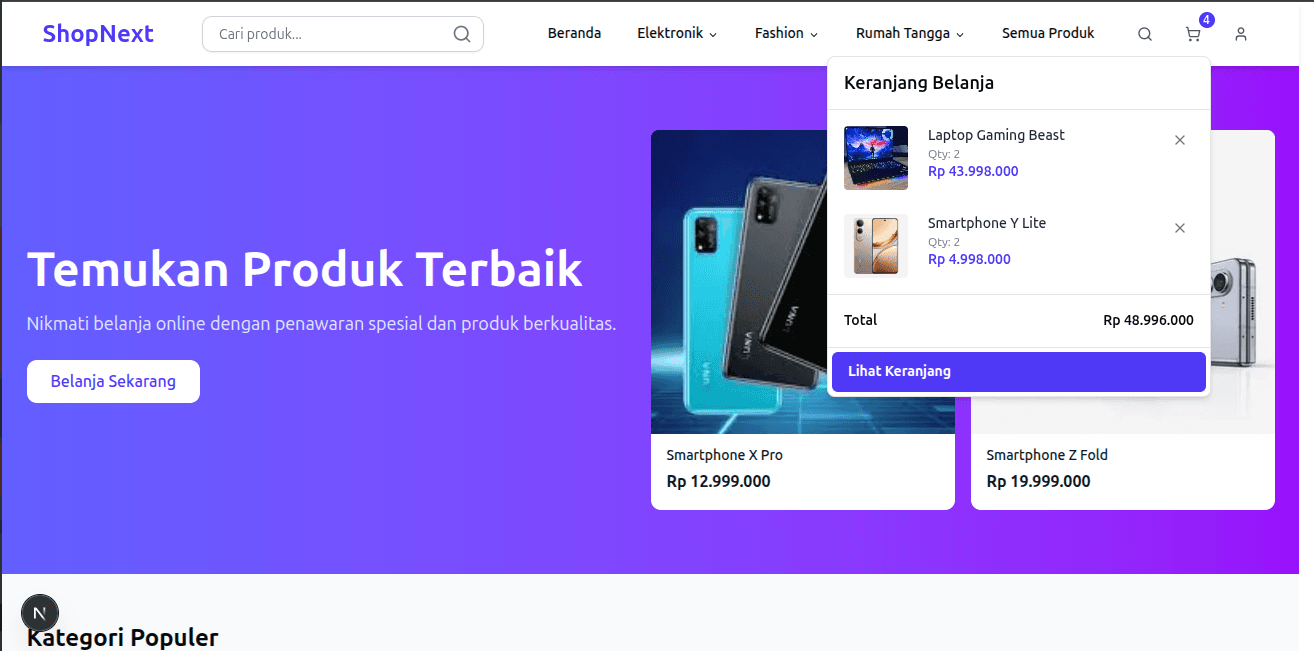 Full-Stack E-Commerce Platform - ShopNext